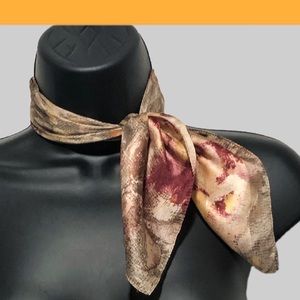 Vintage Rose/Tan/Pewter Neck Scarf